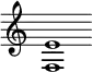 \new Staff \with { \consists Horizontal_bracket_engraver \remove "Time_signature_engraver" \remove "Bar_engraver" }
\relative c {
<f e'>1
}